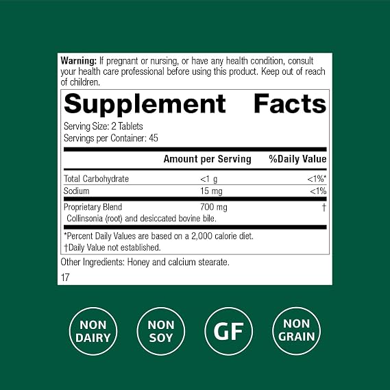 Standard Process Inc. Cholacol - Gallbladder Support Supplement - Fat Digestion Supplement for Digestive Health & Bile Support - Gluten-Free, Non-Dairy & Non-Soy - 90 Tablets