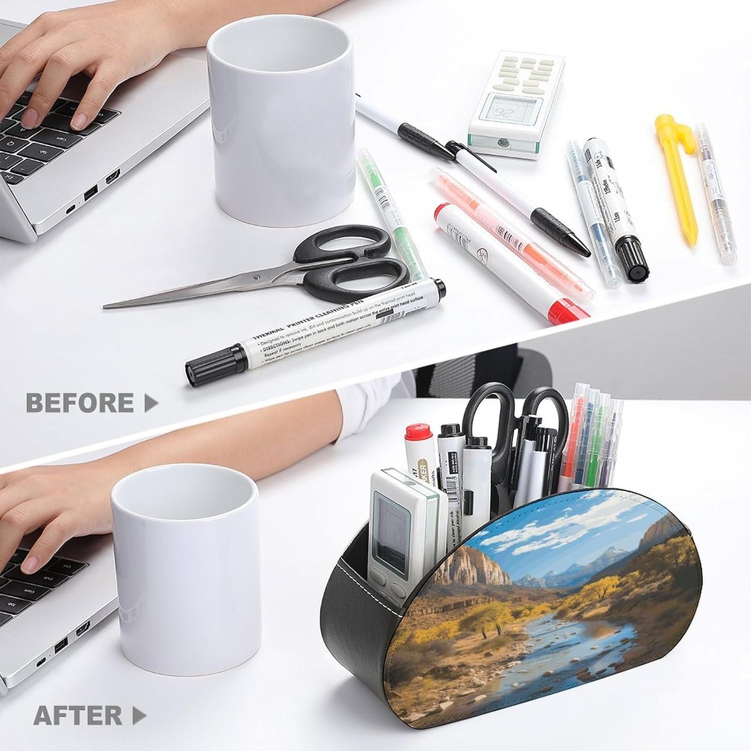 TV Remote Control Holder, 5 Compartments, Zion National Park image 3