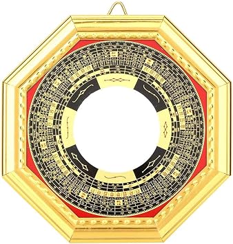 TOPINCN Bagua Mirror, Traditional Chinese Feng Shui Mirror Convex Concave Mirror Exorcism Amulet Mirror 13.5Convex