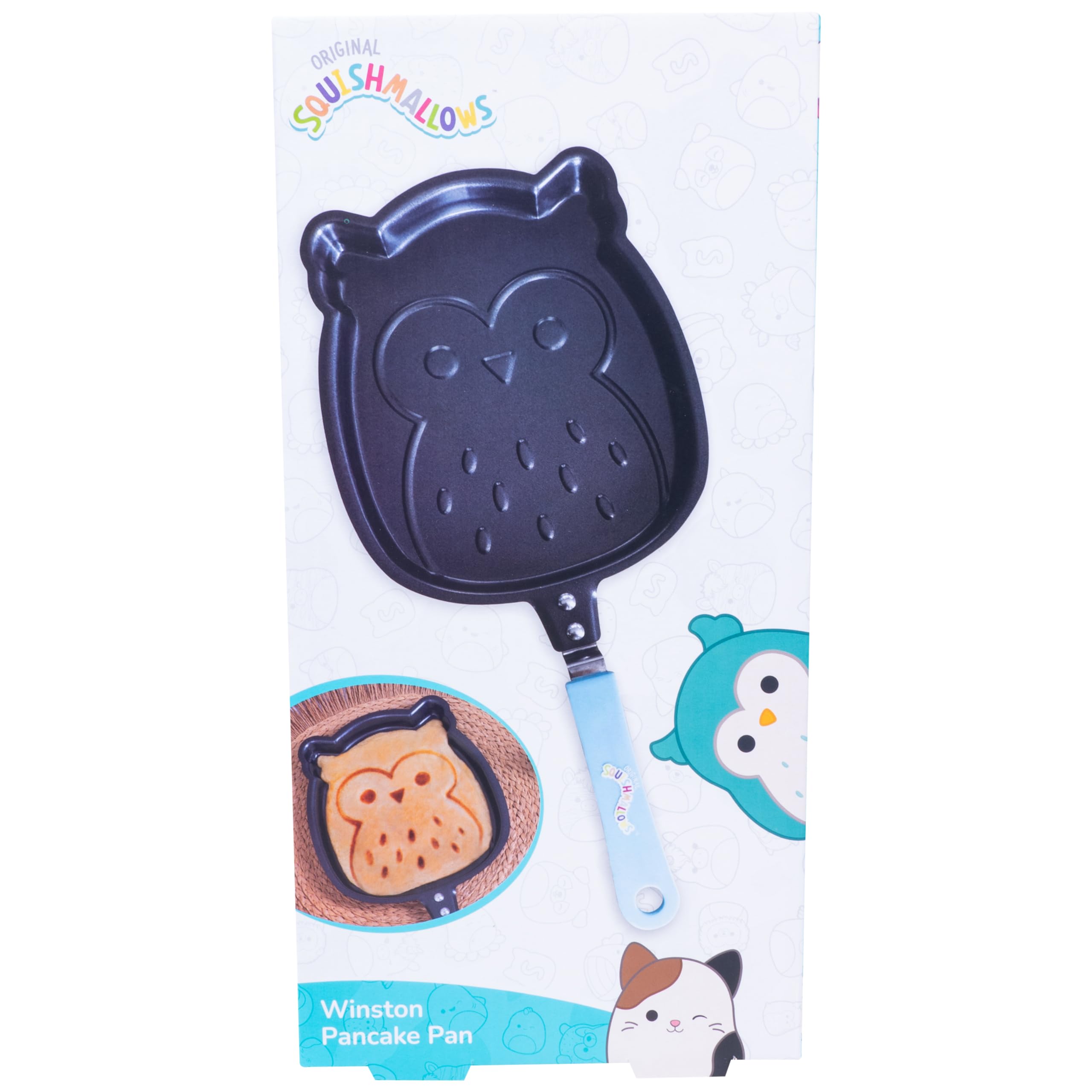 Poêle Winston Squishmallows pour pancakes rigolos en famille