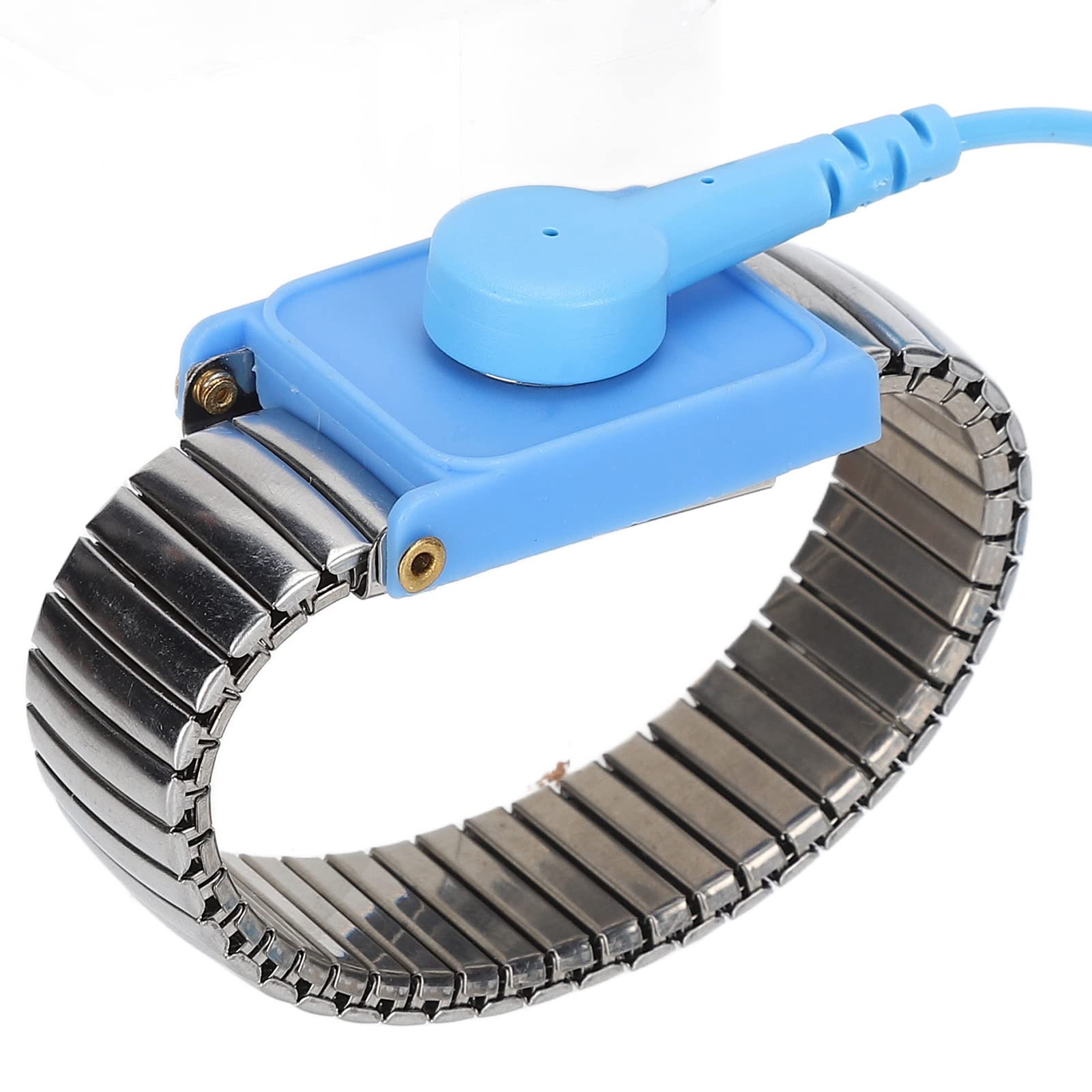 ESD Dissipative Workbench, Desktop Mat with Wrist Strap and Dual Common Point Grounding - Three Layer Vinyl (2.5ft by 6ft, Blue)