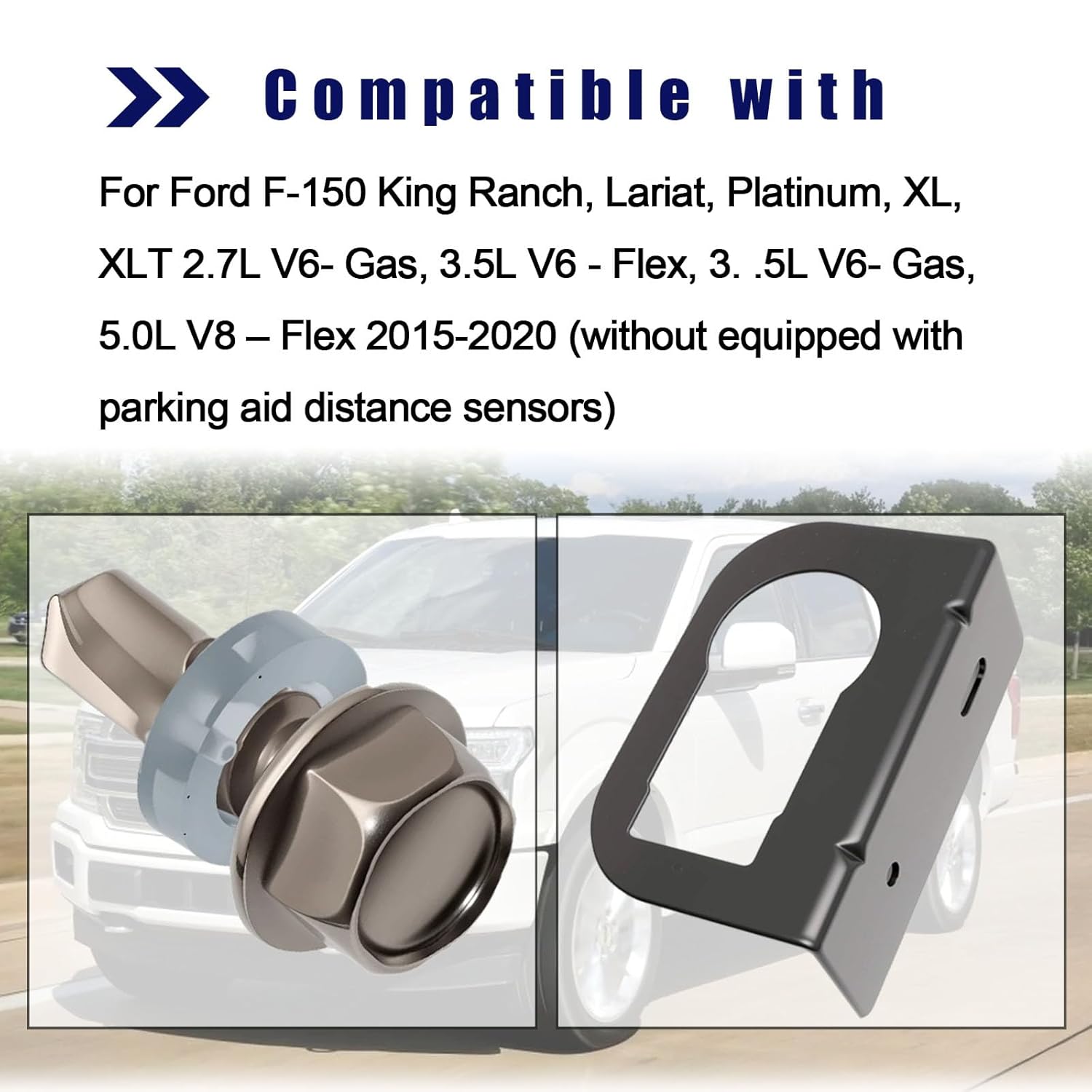 Trailer Rear Bumper Tow Wiring Harness Hitch Wire Assembly Without Parking Assist Fit for Ford F-150 2015-2020 Replace for HL3Z-13A576-D HL3Z-13A576-B FU5Z-14489-A