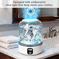 Vista 4 de Underwear Washing Machine,Upgrade Mini Washer Deeply Cleans Small Laundry Items, Socks, Underwear, Baby Clothes,Portable Washing Machine is Suitable