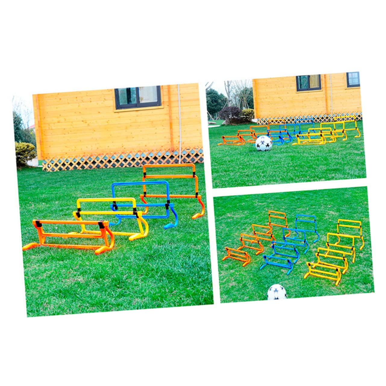 BESPORTBLE Obstáculos De Campo De Fútbol Accesorios De Fútbol para Kit De Entrenamiento De Fútbol Neto Entrenamiento De Obstáculos Capacitación Conos para La Practica De Futbol Blue