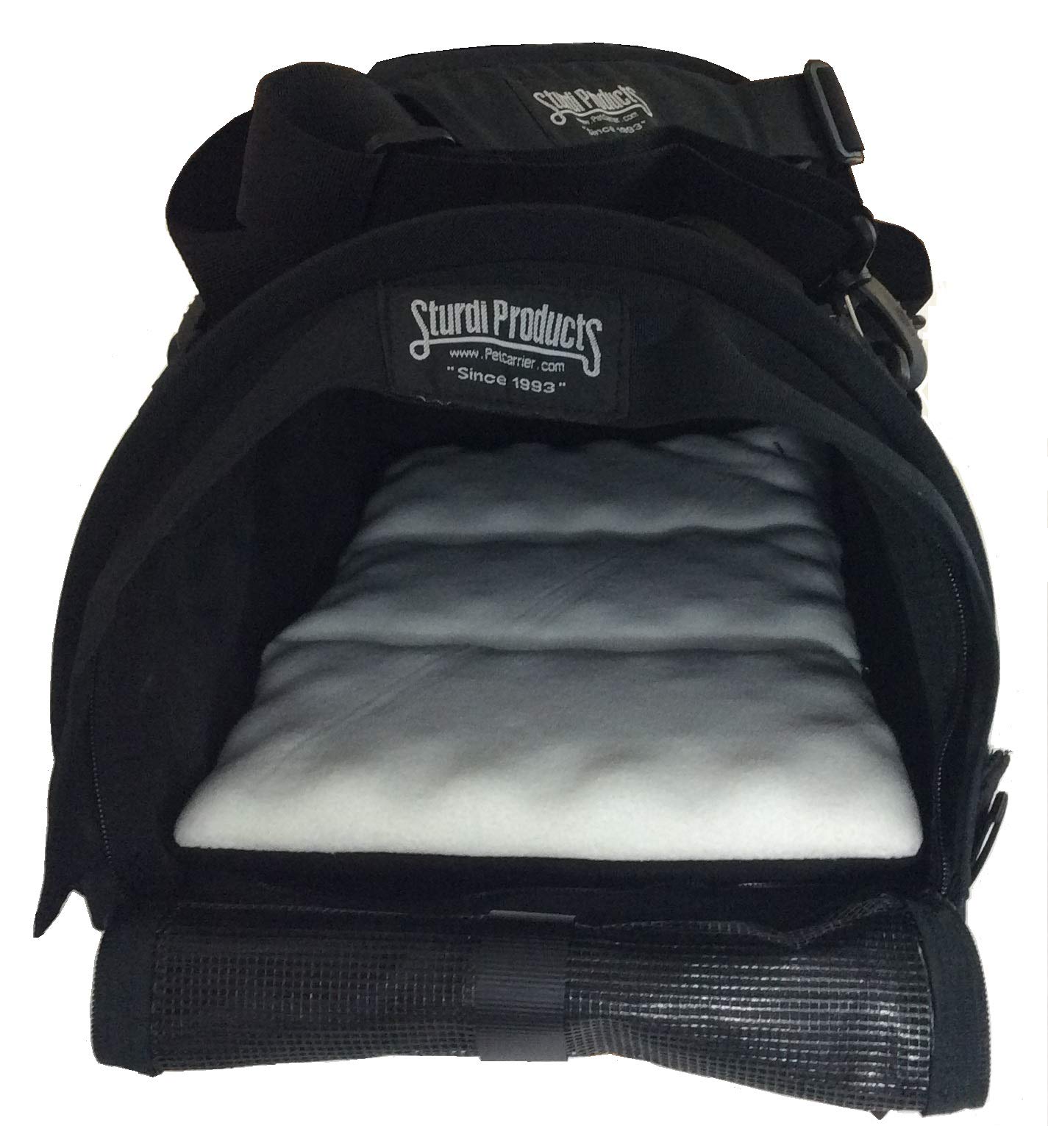 SturdiBag XL Pet Travel Carrier: Flexible Height for Cat and Dog Soft Sided with Safety Clips and Seatbelt Straps | Blue Jay 20 x 16 x 12 PN: SB3-BJ product thumbnail 2