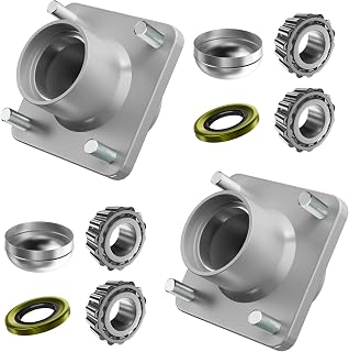 Golf Cart Front Wheel Hub Kit and Bearings Seals, Front Hub Assembly for 1981-2003 Club Car DS Gas & Electric Golf Cart, OEM#1011892 (2 PCS)