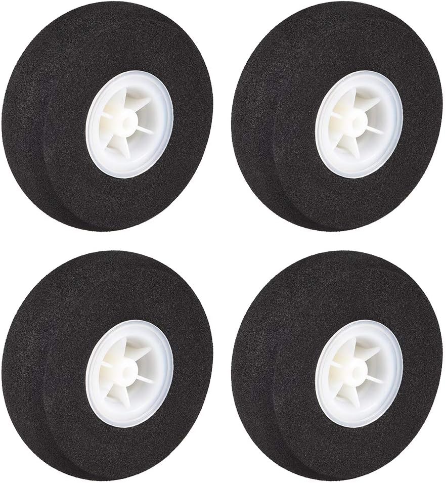 uxcell RC Model Plane Aircraft Wheel Micro Sport Wheel 0.13 Inch X 2.36 Inch Wheel