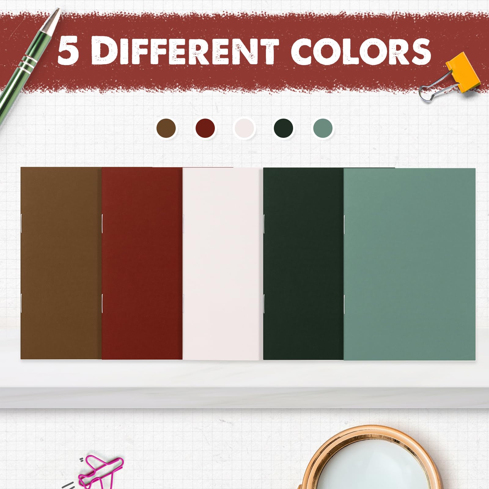 Eaasty 50 cuadernos pequeños de bolsillo pequeños para regalo de regreso a clases, cuadernos de tapa colorida, regalo de primer año para la escuela, aula, compañeros de trabajo, empleados, oficina