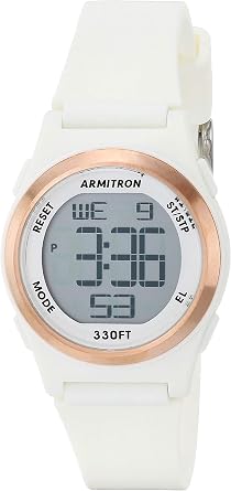 Armitron Sport Womens Digital Chronograph Resin Strap Watch, 45-7102