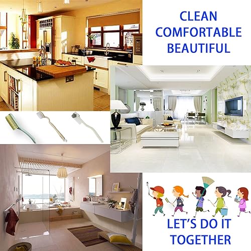 Miniatura 8 de Cepillo de limpieza para zapatos, botella de cocina, fregadero, baño, hogar, olla, borde, esquinas, azulejos, líneas, cepillo con cerdas rígidas