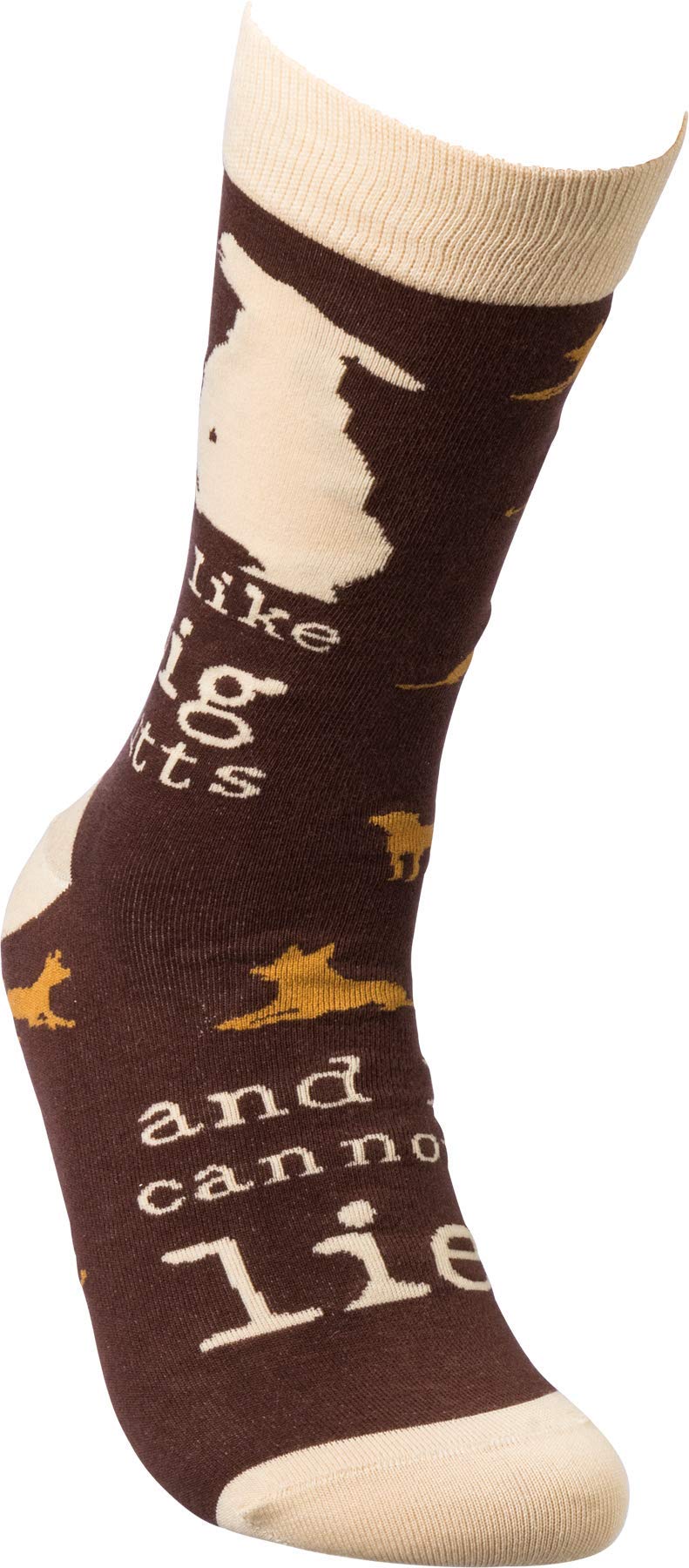 Calcetines divertidos que no aprietan el pie con estampado de perros mutts elásticos