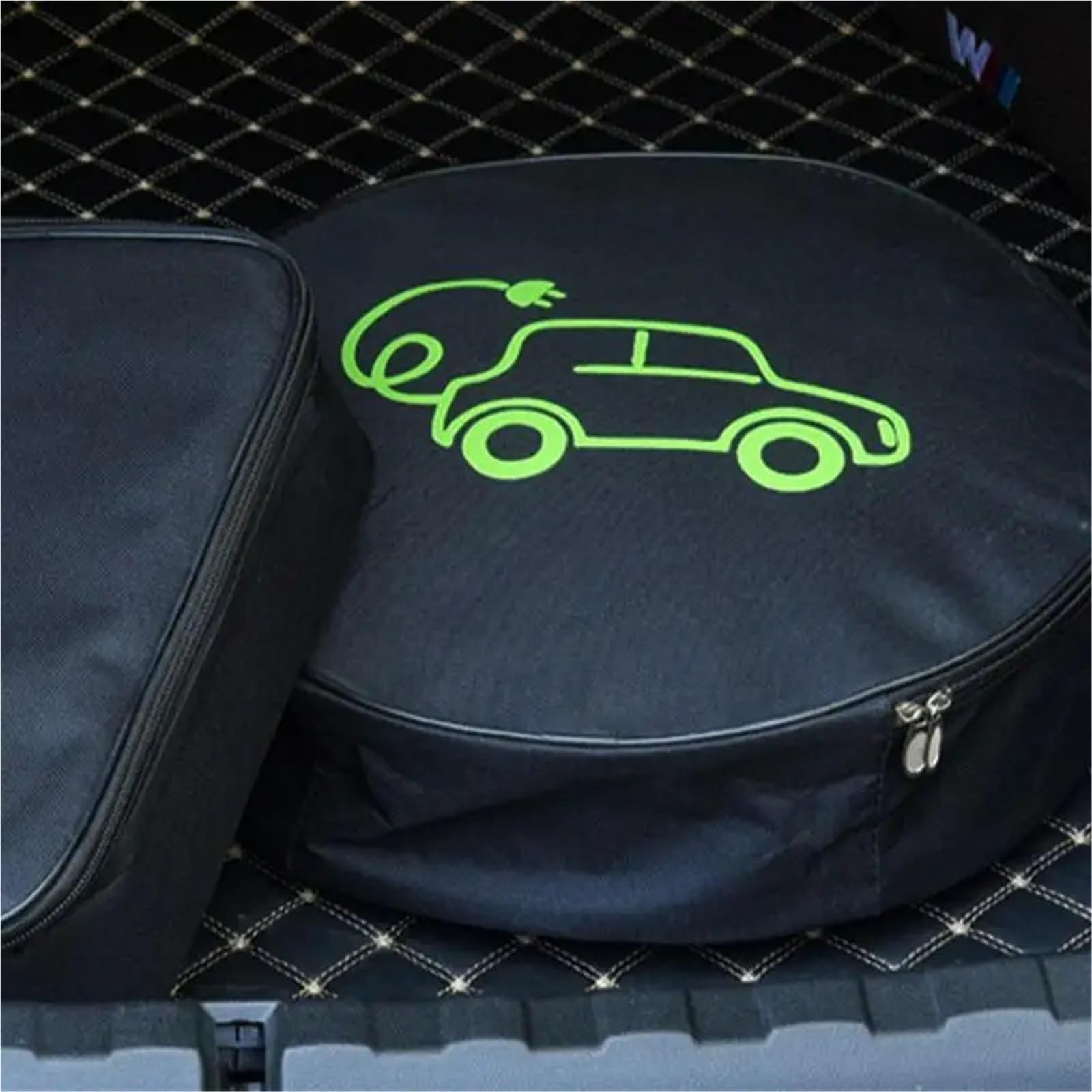 Borsa per Cavi Ev 2 Pezzi Borsa portacavi EV Impermeabile Rotonda Organizzatore Cavi di Ricarica EV Accessori portacavi for Cavi di prolunga EV per Cavo di Ricarica Auto Elettrica