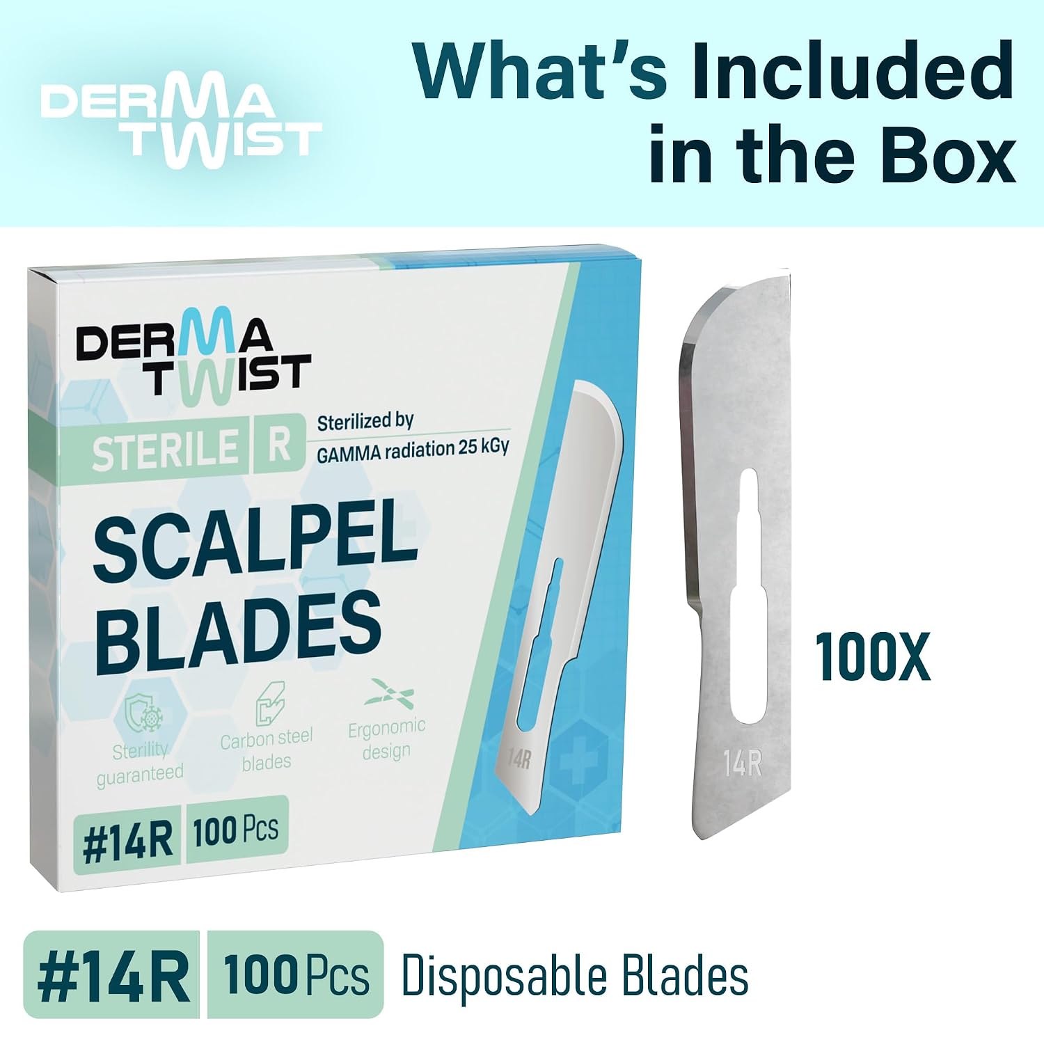 DermaTwist Dermaplane Razor for Women Face Bundle – 14R Blades Dermaplaning 100-Pack & 10R Pack of 15 With Handle Dermaplaning Tool for Face with Handle Dermaplane Blades and Face Razors for Women