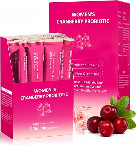 House of Nutrition Polvo probiótico para mujeres, 13 cepas, 12 mil millones de UFC, probióticos para mujeres, salud vaginal, equilibrio de pH,