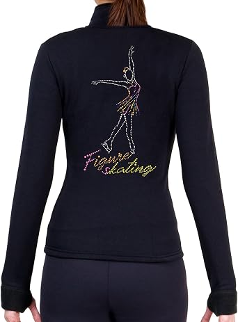 NY2 SPORTSWEAR Figure Skating Polartec Polar Fleece Jacket with Spangles JS104 - Child Sizes - Child Medium