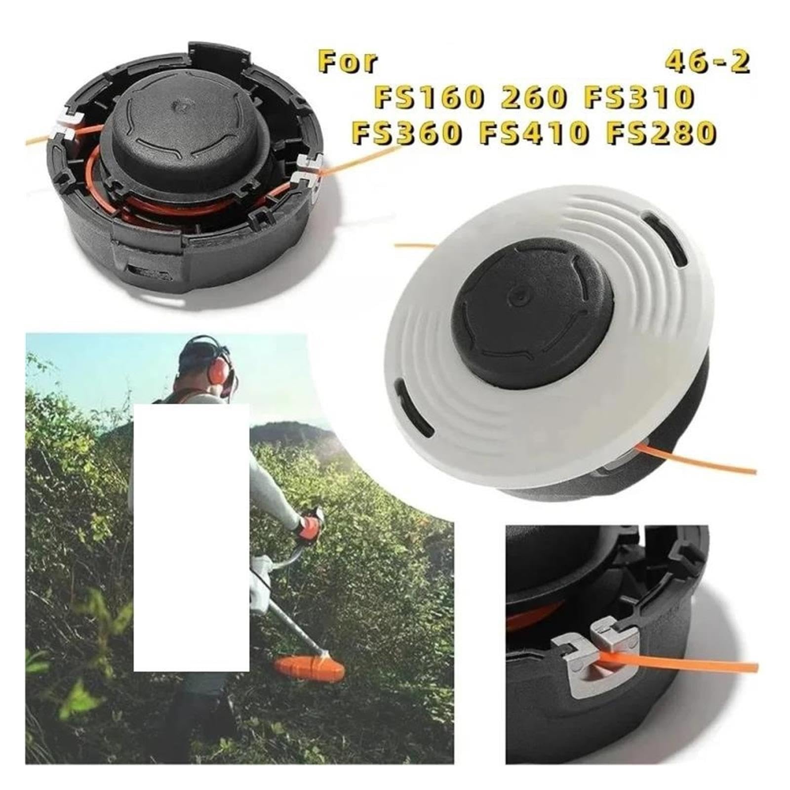 Cabezal De Corte De Hilo De Repuesto, Compatible Con Stihl, Desbrozadora 46-2 FS160 FS260 FS310 FS360 FS410 FS450 FS460