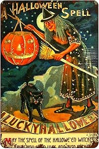kexle Vintage Halloween Tin Signs Wall Decor Funny Decoration for Home Kitchen Bar Room Garage Vintage Retro Metal Signs 12