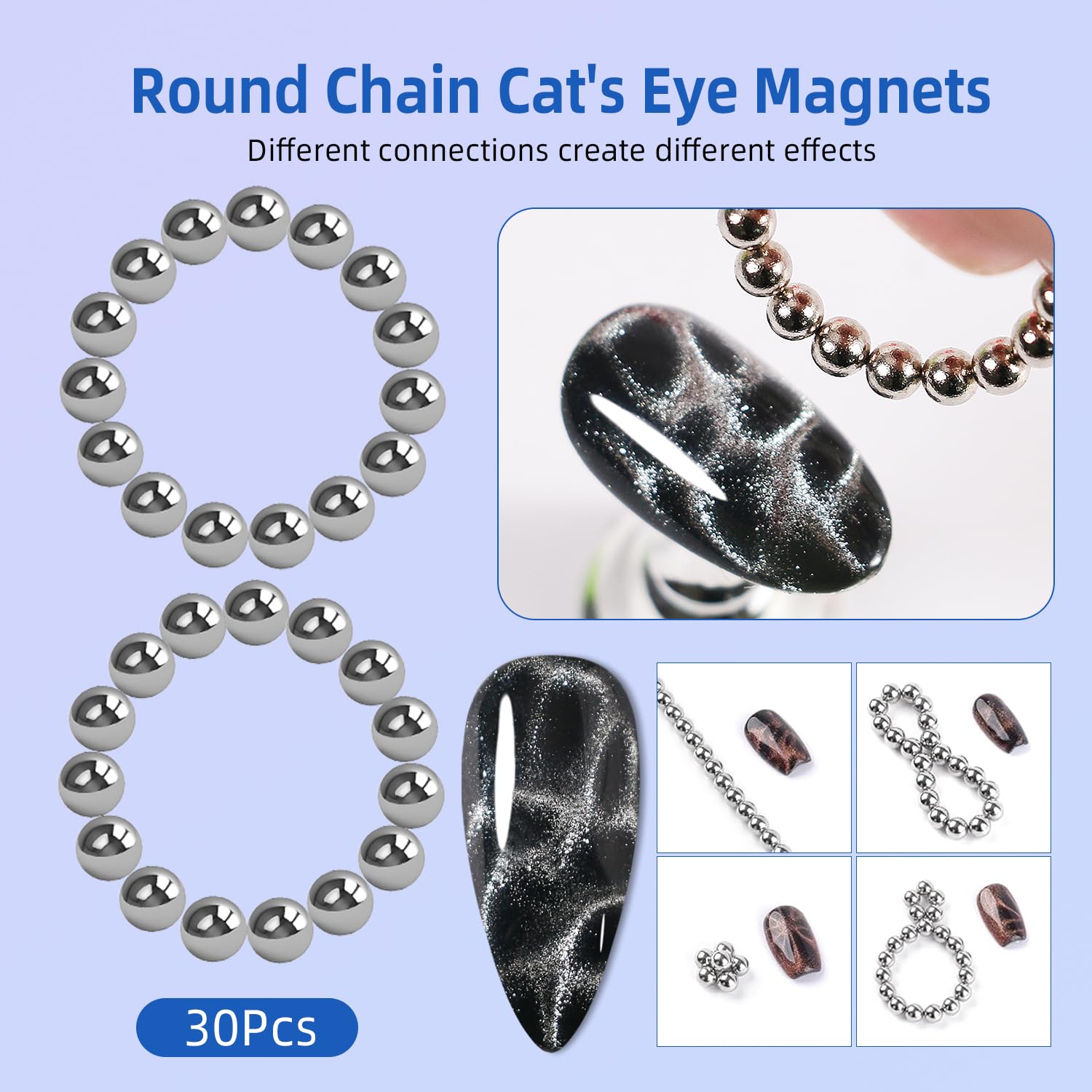 Major Dijit Cat Eye Magnetic for Nail Cat Eye Gel Nail Polish Magnet Tools Set Nail Salon Art Tools (Big)
