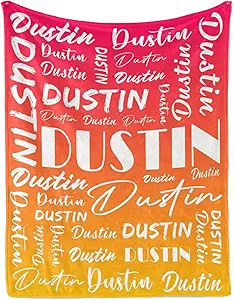 Name Blanket Personalized Name Blanket Customized Blanket with Name Text for Adult Kid Birthday Christmas Mothers Fathers Valentines Day Gift