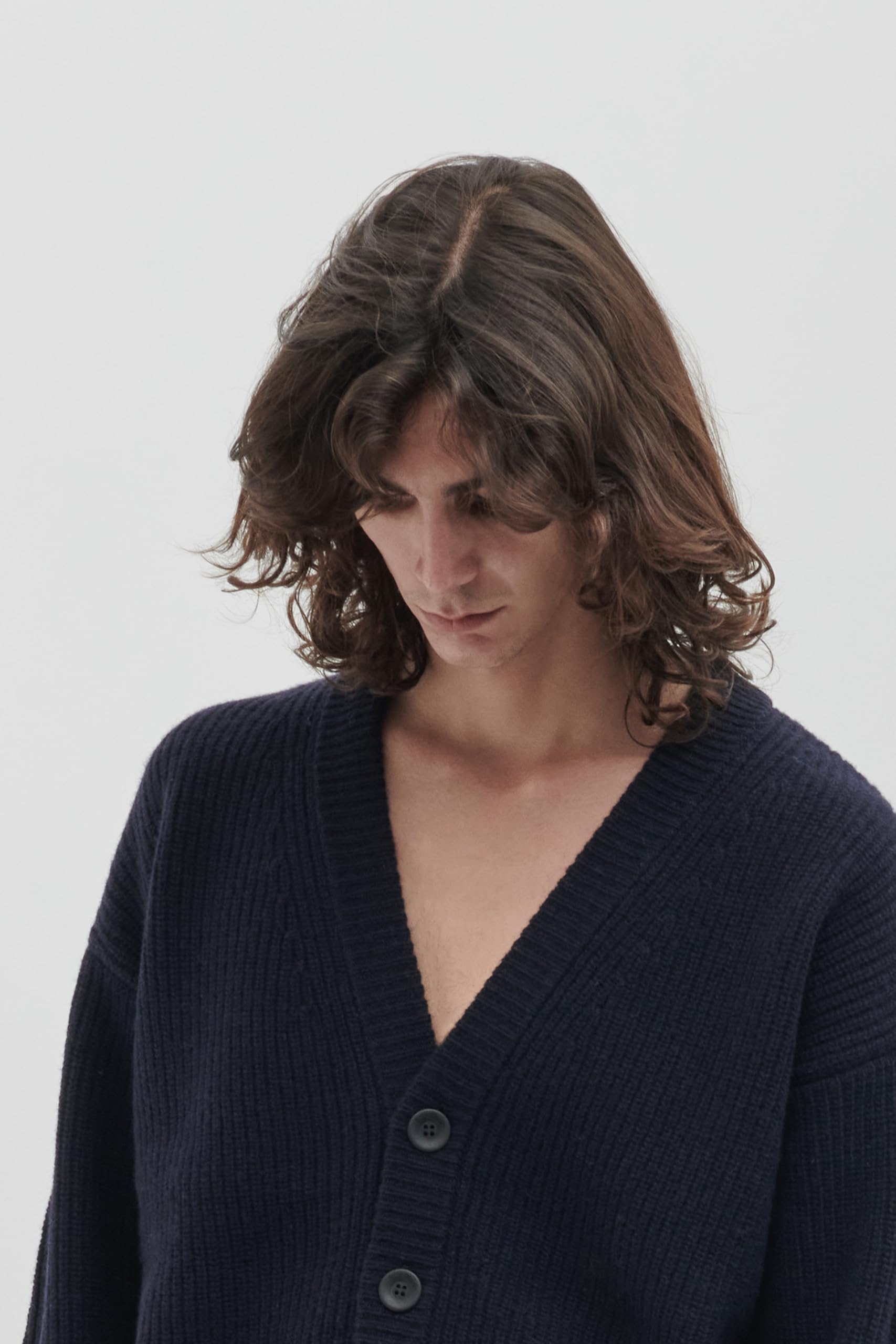 Diana Studio - Cardigan in Lana, Uomo, Maniche Lunghe, Casual Fit, Fatto in Italia