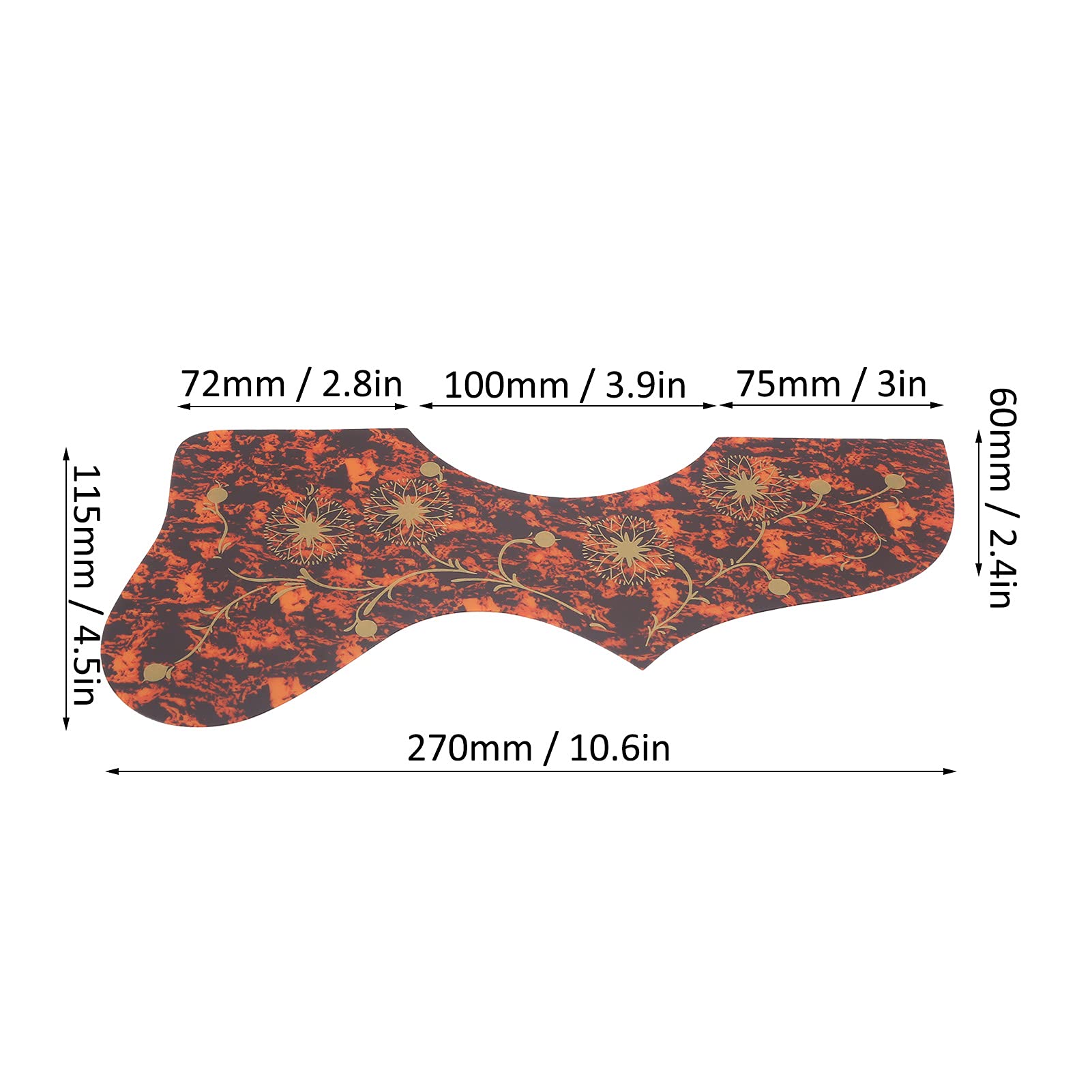 Battipenna Per Chitarra Acustica In PVC - Protezione E Decorazione | Design Lucido E Resistente