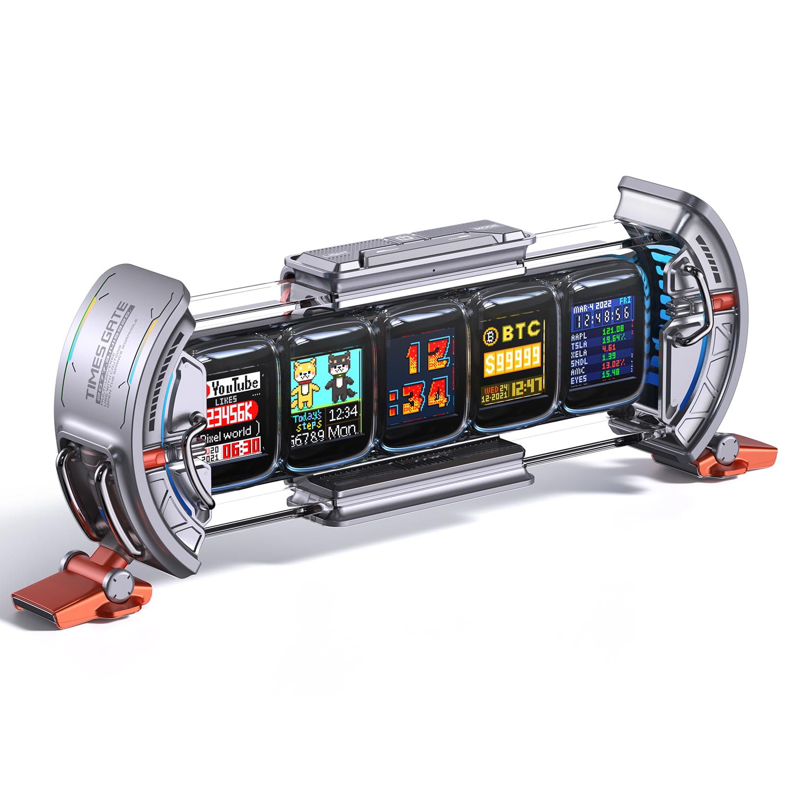 Divoom Acrylic Times Gate Cyberpunk Digital Clock