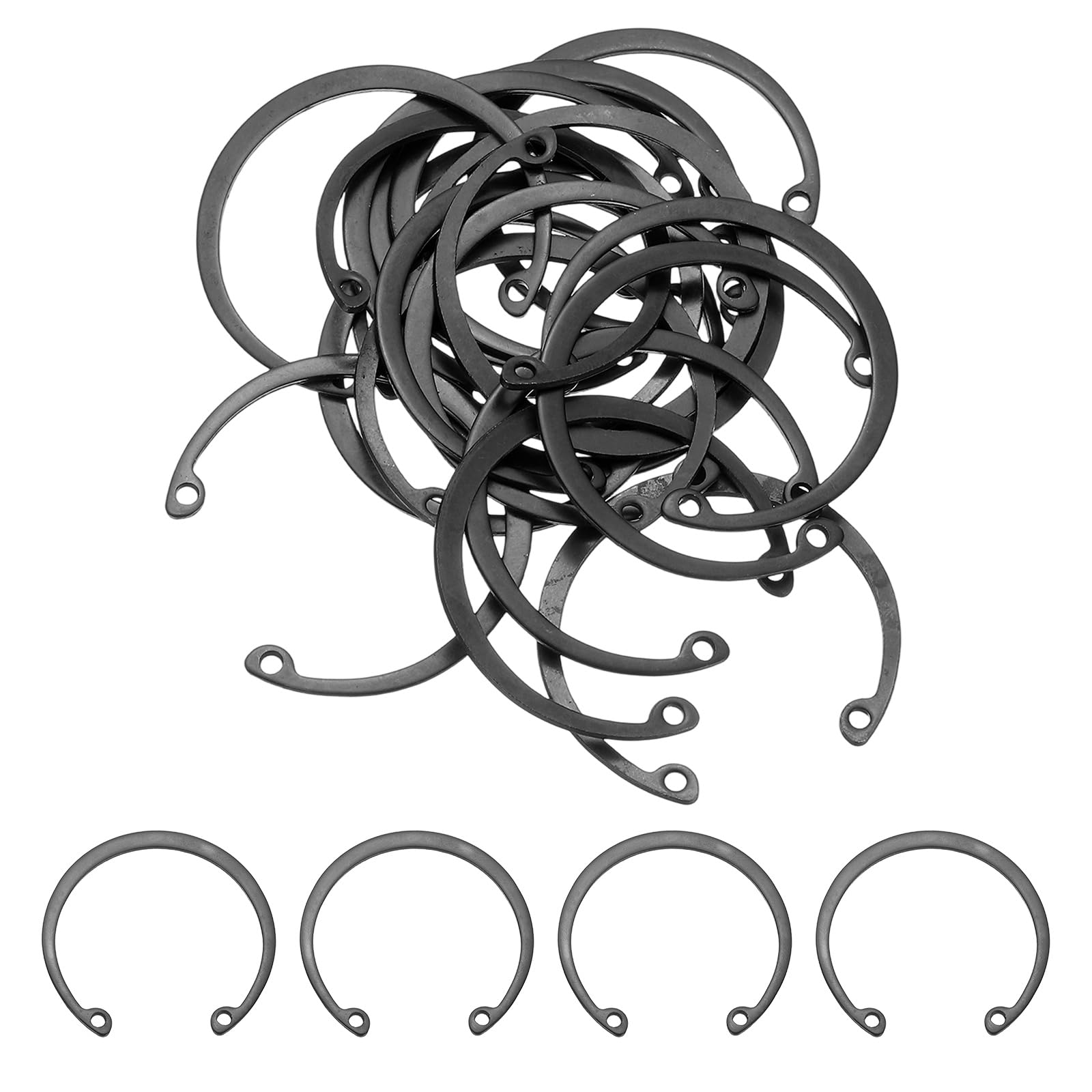 Internal Retaining Rings - 20 Pcs 65Mn Steel -11 Internal Retaining Rings - 20 Pcs 65Mn Steel -11
