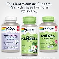Vista 6 de SOLARAY Goldenseal Root 550mg Digestión saludable, función inmunológica y apoyo respiratorio Raíz entera Sin OMG, vegano y verificado