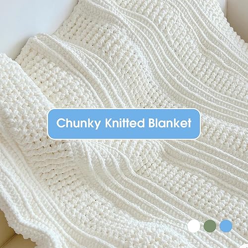 Vista 208 de HOMBYS Paquete de 8 hilos gruesos surtidos para tejer a ganchillo, hilo súper voluminoso, grande, suave y esponjoso, hilo de felpilla grueso para 4