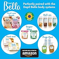 Vista 6 de Depil Bella Tiras de cera de tela no tejida 100% fibra natural Para depilación en casa y uso profesional (100 tiras)