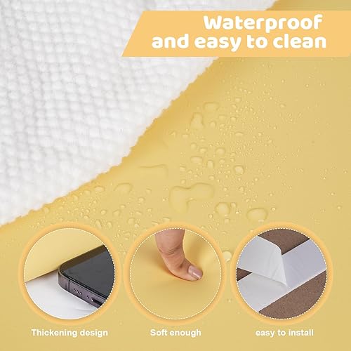 Miniatura 7 de Acolchado de pared para niños, paneles de pared tapizados para cabecera, despegar y pegar, almohadilla de protección de pared para tatami,