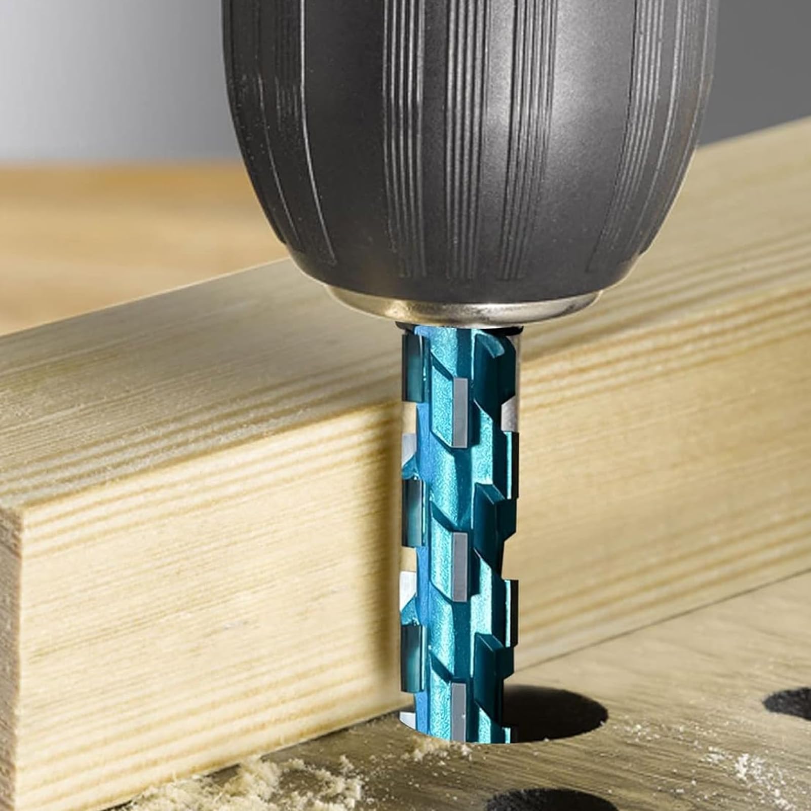 Punta per Fresa a Spirale con Finitura a Filo, qualità Industriale, Doppio Cuscinetto, Gambo da 12 Mm, Lunghezza di Taglio di 75 Mm, Lavorazione Accurata del Legno