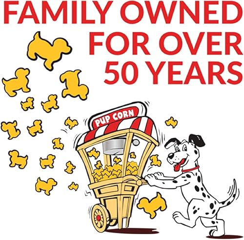 Miniatura 12 de Pup Corn Plus - Golosinas para perros infladas con prebióticos y probióticos - Pollo y queso cheddar (24 onzas) - Fabricado en Estados Unidos