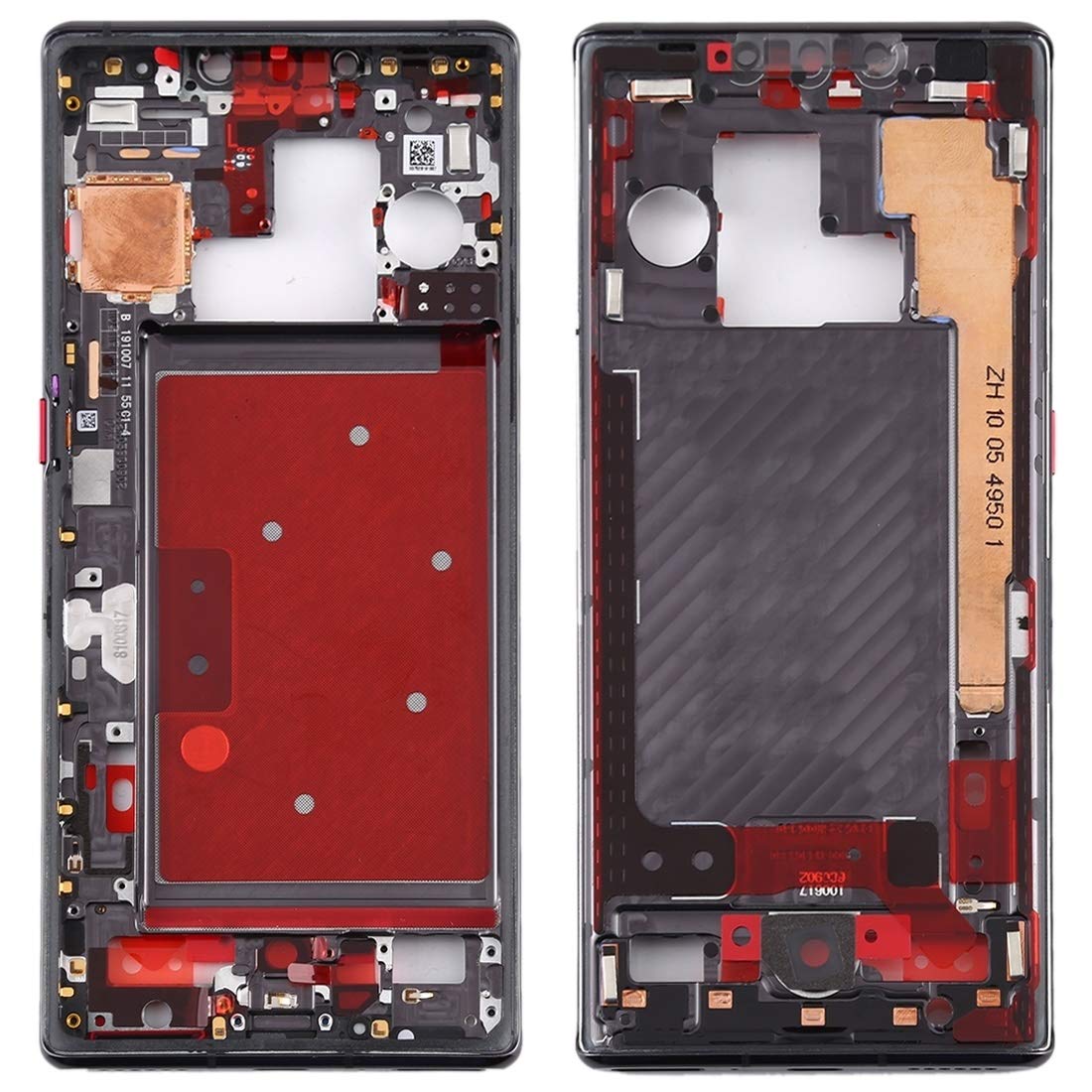 Bezel supérieur Huawei Mate 30 Pro noir pour restaurer la structure - 7