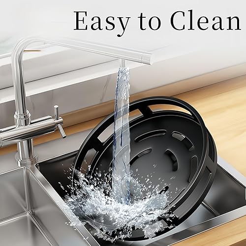 Miniatura 5 de Zerodis Lazy Susan - Organizador giratorio de almacenamiento para almacenamiento de especias, organizador de condimentos para armario de cocina,