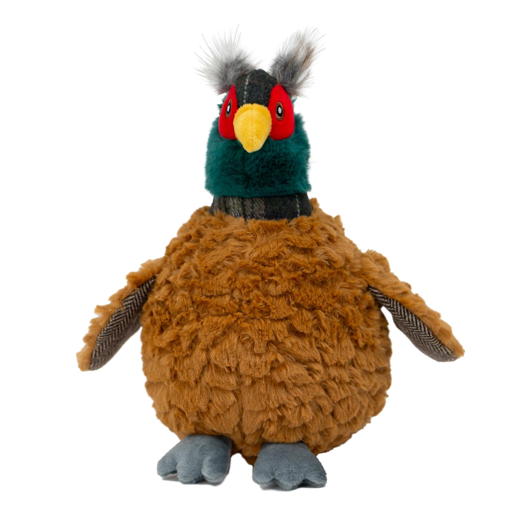 Ancol Heritage Phoebe Pheasant Dog Toy 27cm - Squeaking Plush Cuddly Toy with Multi Texture Design - Comfort Toy for Gentle Play