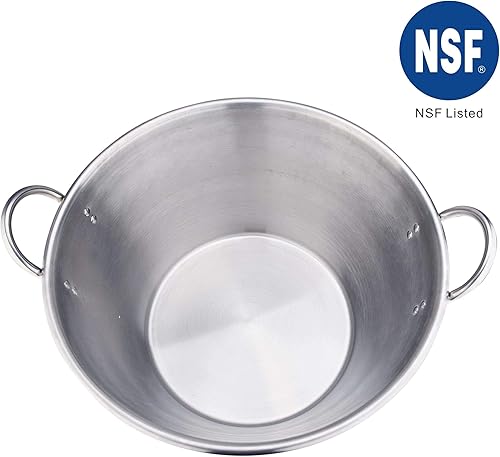 Miniatura 2 de ARC, CSD638, Aprobación NSF de 25 pulgadas, gran grosor de acero inoxidable, gran resistente, Cazo, planchas - generalizado para Freir Carnitas