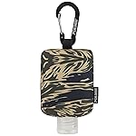 2nd Childhood Travel Hand Sanitizer Keychain - Small Refillable 2 oz Bottle with Clip-On Holder - Portable Sanitizer Case for Purse, Backpack, Gym Bag (limited edition camo)