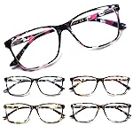 SIGVAN Ladies Reading Glasses Blue Light Blocking Spring Hinge Fashion Pattern Print Eyeglasses for Women (multicolour, 0.50)