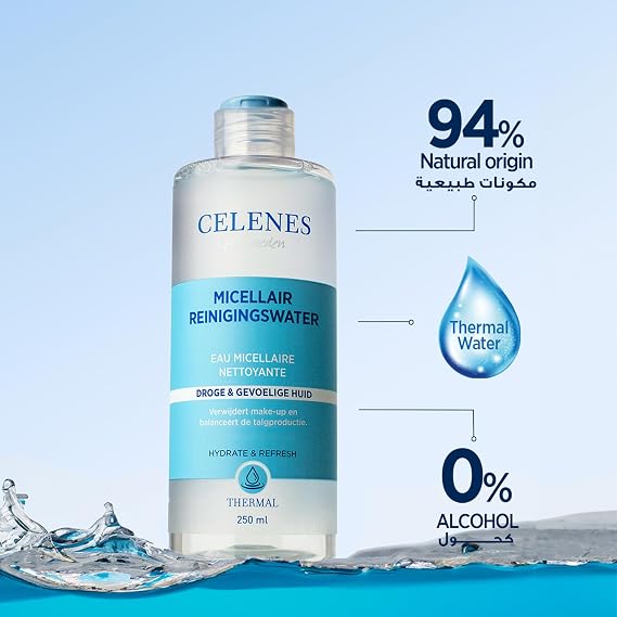 Celenes Thermal Mycelia Cleansing Water Dry and Sensitive Skin (250 ml)