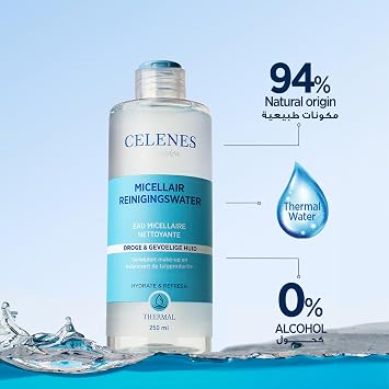 Celenes Thermal Mycelia Cleansing Water Dry and Sensitive Skin (250 ml)