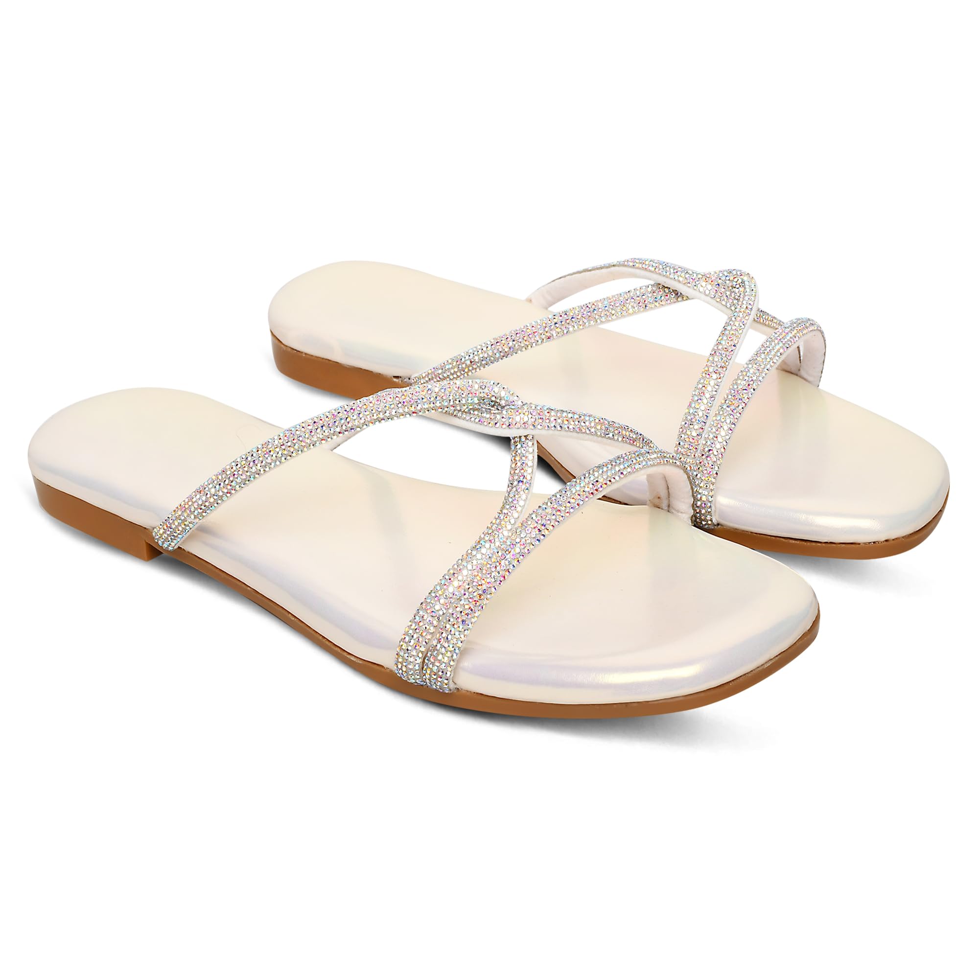 Looper Women Trendy Shimmer Party Flats (B0CV1J6K88) Amazon Price History, Amazon Price Tracker