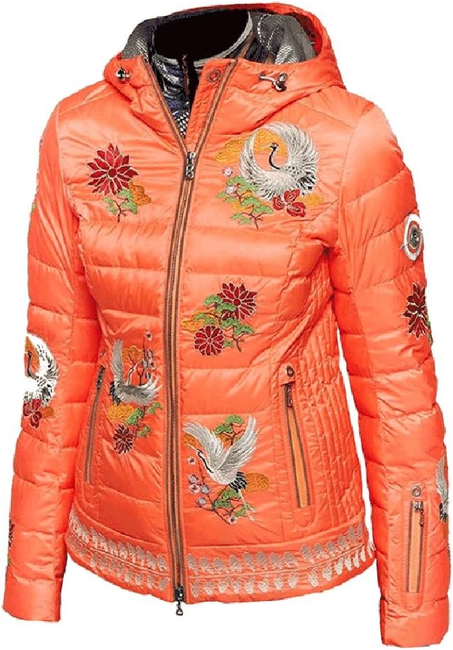 Bogner Women's Ava-D Ski Jacket, Mexican Orange, Size 8