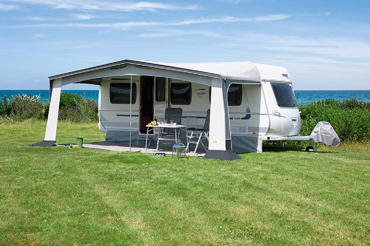 DWT Wohnwagen Vorzelt Trend II 240 Tiefe, Saisonvorzelt für Wohnwagen, Saisoncamping-Zelt in 8 Größen