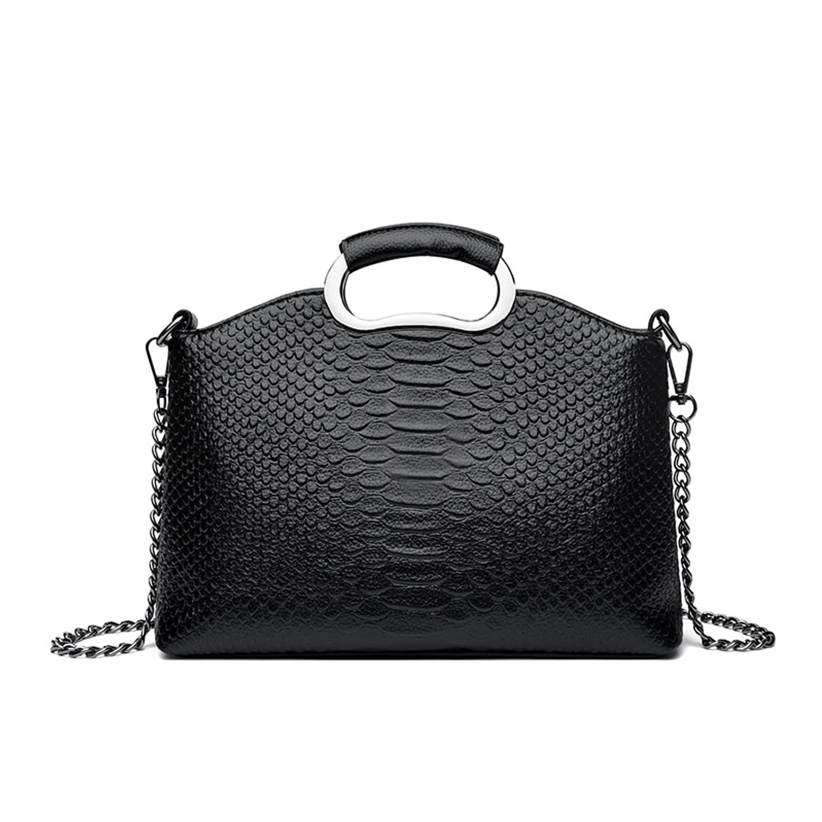 BUKESIYI Damen Tasche Umhängetasche Handtasche Frauen Klein Schultertasche Lack PU Leder Weekender DE77453