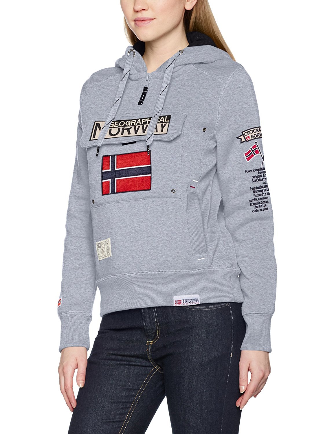 Geographical Norway Gymclass Sweat Pour Femme Avec GEOGRAPHICAL NORWAY Sweat à Capuche Femme Geographical Norway Class Ady Geographical Norway Gymclass Sweat Pour Femme En