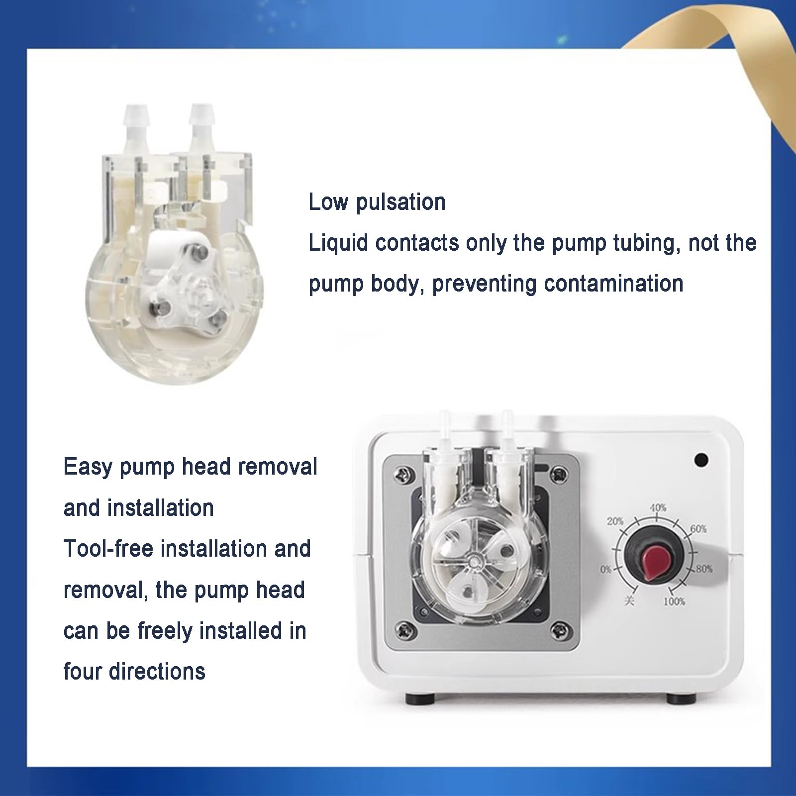 Bomba Peristáltica Pequeña De 24 V, Dosificadora De Líquidos De Bajo Caudal De 8-185 Ml/min, con Tubo BPT De 3 Mm De Diámetro Interior X 5 Mm De Diámetro Exterior - Longitud De 2 M