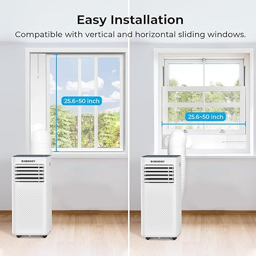 Miniatura 5 de Renogy Aire acondicionado portátil de 8,000 BTU, habilitado para WiFi, control remoto, refrigeración, deshumidificador, ventilador y modos de