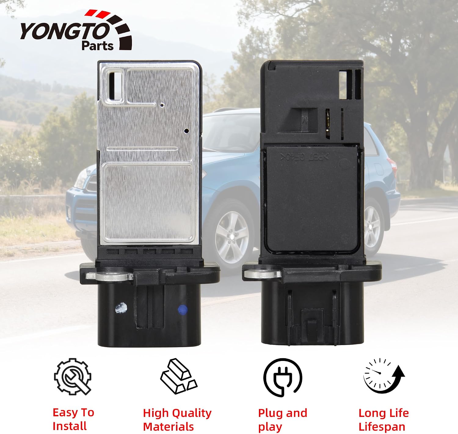 Mass Air Flow Sensor MAF 213-4222 Compatible with Chevrolet Colorado Camaro Cadillac ATS CTS SRX GMC Canyon Envoy Buick Lacrosse Allure Replace OE 12576410 15865791 AF10142 AFH70M43