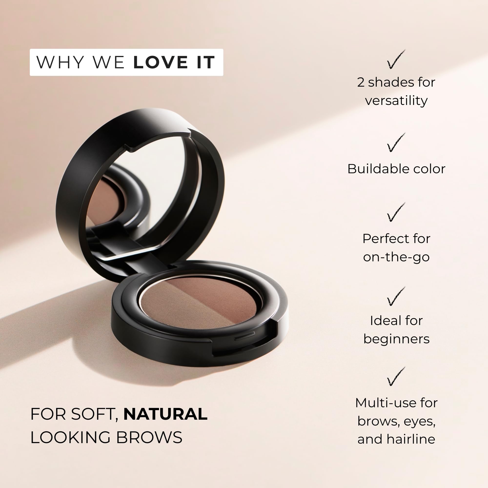 Soft Brow Define & Fill Powder Duo with Dual-Ended Brush